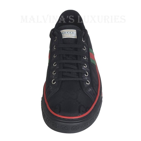 GUCCI MENS SNEAKERS OFF THE GRID TENNIS 1977 LOGO WEB ECONYL SHOES sz 12 12.5 US - Picture 8 of 15